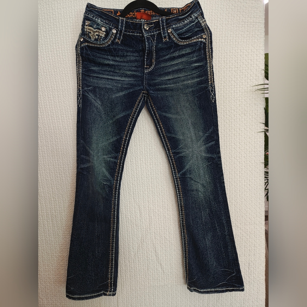 Rock Revival Dark Blue Flare Jeans